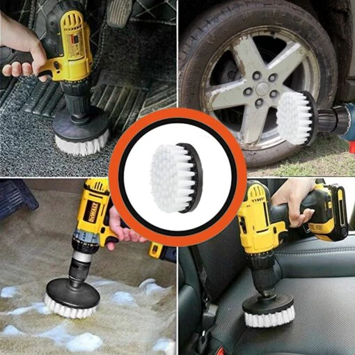 Borstelset Boormachine 25 Delig - Schuursponsjes- Schrobborstel – Boorborstel – Schuurborstel - Borstel Boormachine – Schoonmaakborstel – Reinigingsborstel – Tapijtreiniger - Borstelset - Afbeelding 9