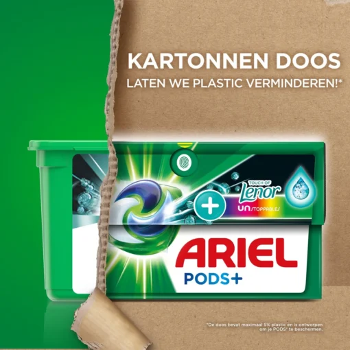 Ariel Wasmiddel Pods +Touch Van Lenor Unstoppables - Kleur - 4 X 28 Wasbeurten Voordeelverpakking - Afbeelding 6