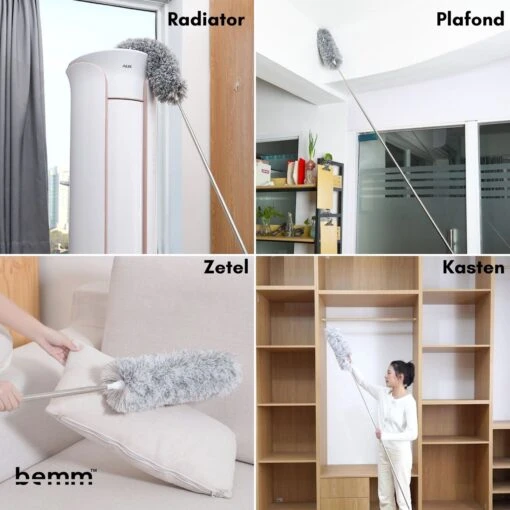 Plumeau - 280 Cm - Uitschuifbaar - Ragebol - Wasbaar - 360° - Flexibel - Afbeelding 2