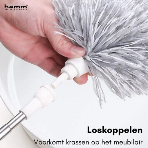 Plumeau - 280 Cm - Uitschuifbaar - Ragebol - Wasbaar - 360° - Flexibel - Afbeelding 4