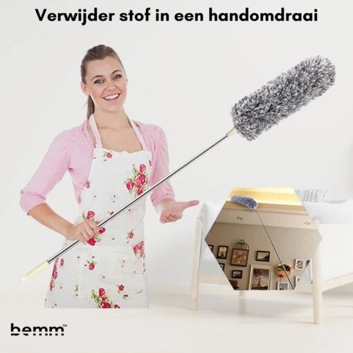 Plumeau - 280 Cm - Uitschuifbaar - Ragebol - Wasbaar - 360° - Flexibel - Afbeelding 11