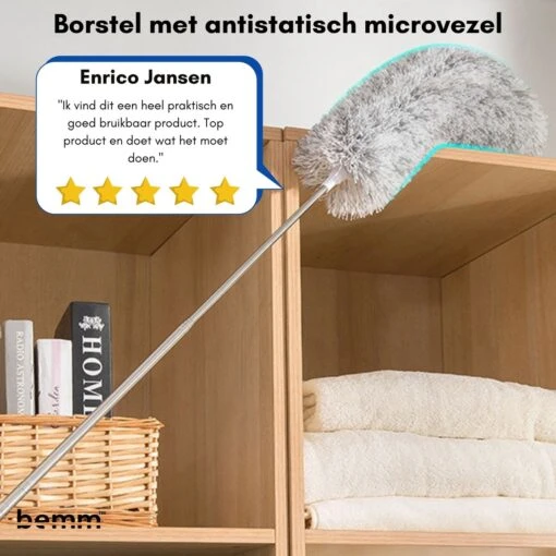 Plumeau - 280 Cm - Uitschuifbaar - Ragebol - Wasbaar - 360° - Flexibel - Afbeelding 13