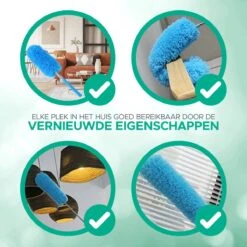 WITTS Telescopische Plumeau Met Telescoopsteel - 60 Tot 140 Cm - Uitschuifbaar - Blauw -Huishoudelijke Artikelen Winkel 1200x1200 1720