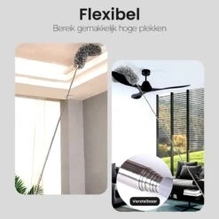 Plumeau Uitschuifbaar Tot 280cm - RVS - Telescopisch - Plumeau Met Telescoopsteel - 360° Flexibel -Huishoudelijke Artikelen Winkel 1200x1200 1731
