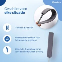 Woodoro Ragebol Uitschuifbaar Complete 9-Delige Set - Verstelbare Telescoopsteel - Plumeau - RVS - Zwart & Grijs -Huishoudelijke Artikelen Winkel 1200x1200 1749