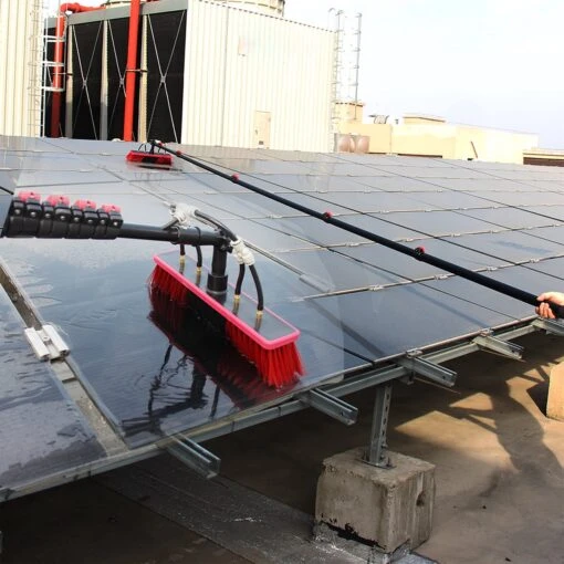Kibani Telescoop Borstel 6m - Telescoopsteel Ramenwassen - Telescoopsteel Met Borstel - Telescoopsteel - Telescoopsteel Met Waterdoorvoer - Ramenwassen - Raamwisser Met Telescoopsteel - Telescoopstelen - Afbeelding 4