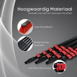 Merkloos Telescoopsteel Ramenwassen 4,6M - Met Borstel & Waterdoorvoer - Voor Ramen - Watertoevoer - Borstel -Huishoudelijke Artikelen Winkel 1200x1200 1805