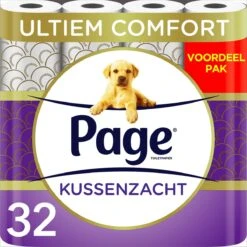 Page Toiletpapier - 32 Rollen - Kussenzacht Wc Papier (3-laags) - Voordeelverpakking -Huishoudelijke Artikelen Winkel 1200x1200 1830