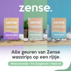 Zense Eco Wasmiddel Wasstrips - 72 Grote Wasbeurten - Ocean Breeze -Huishoudelijke Artikelen Winkel 1200x1200 185