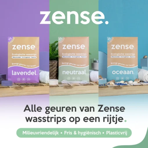 Zense Eco Wasmiddel Wasstrips - 72 Grote Wasbeurten - Ocean Breeze - Afbeelding 8