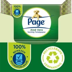 Page Vochtig Toiletpapier - 12 X 38 Stuks - Aloë Vera Vochtig Wc Papier - Voordeelverpakking