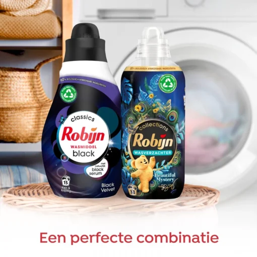 Robijn Klein & Krachtig Classics Black Velvet Vloeibaar Wasmiddel - 2 X 34 Wasbeurten - Voordeelverpakking - Afbeelding 5