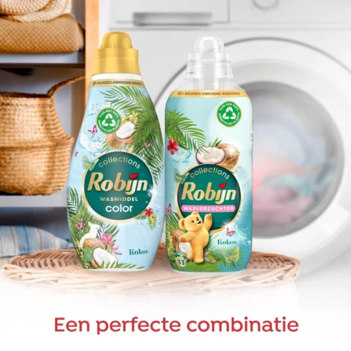 Robijn Klein & Krachtig Collections Color Kokos Vloeibaar Wasmiddel - 6 X 19 Wasbeurten - Voordeelverpakking - Afbeelding 6