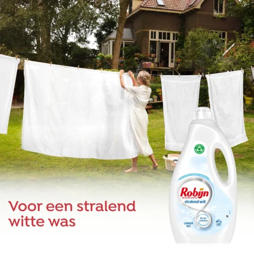 Robijn Stralend Wit Vloeibaar Wasmiddel 60 Wasbeurten - Afbeelding 7