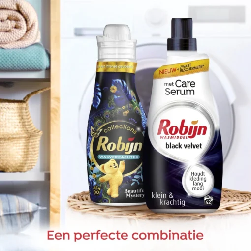 Robijn Klein & Krachtig Black Velvet Vloeibaar Wasmiddel - 2 X 42 Wasbeurten - Voordeelverpakking - Afbeelding 3