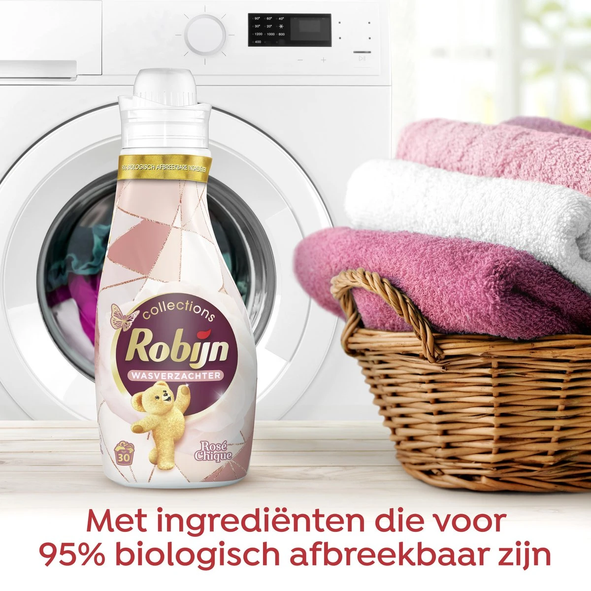 Robijn Collections Rosé Chique Wasverzachter - 8 X 30 Wasbeurten - Voordeelverpakking - Afbeelding 4
