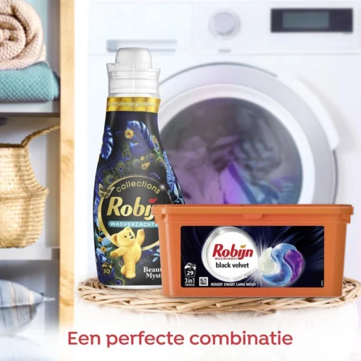 Robijn Black Velvet 3 In 1 Wascapsules Speciaal Voor De Zwarte Was - 29 Wasbeurten - Afbeelding 4