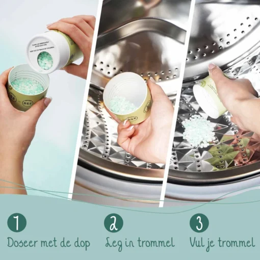 Cosmeau Geurbooster 100 Lentefris Navulling Refill - Geurparels - 100 Wasbeurten - Fris - 250g - Geurkralen Wasparfum Scent Booster - Afbeelding 4