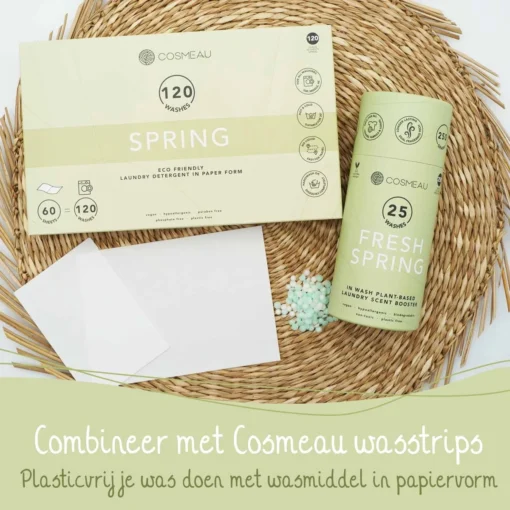 Cosmeau Geurbooster 100 Lentefris Navulling Refill - Geurparels - 100 Wasbeurten - Fris - 250g - Geurkralen Wasparfum Scent Booster - Afbeelding 7
