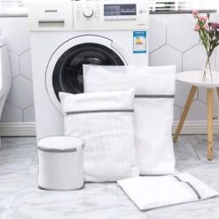 Merkloos Waszak 4 Delig - 1x Groot (50x60 Cm) - 1x Middel ( 40x50cm) - 1x Normaal (30x40cm) - 1x BH (17x15cm) -Huishoudelijke Artikelen Winkel 1200x1200 680