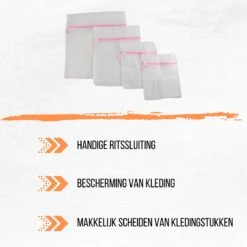 Merkloos Orange85 Waszakken 4 Stuks - 4 Maten - Lingerie - Bh - Schoenen - Schoenen -Huishoudelijke Artikelen Winkel 1200x1200 719