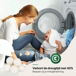 Tenify 6 XL Drogerballen + Extra Lavendel Olie - Wasbollen - Duurzaam - Schaapswol - Wasverzachter - Wasdrogerballen - Herbruikbare Droogballen - Energie Besparen -Huishoudelijke Artikelen Winkel 1200x1200 726