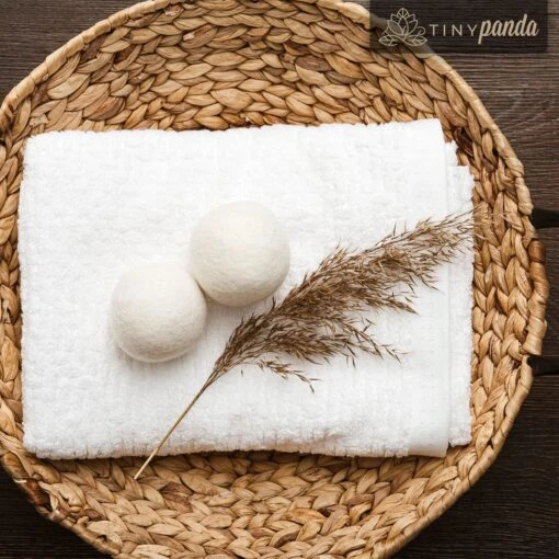 Merkloos Droger Ballen XL 8 Stuks – Zero Waste Dryer Balls - Duurzaam – Wasverzachter – Herbruikbare Drogerballen – Droogt De Was Sneller – Tiny Panda - Afbeelding 7