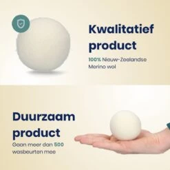 Wooly Drogerballen - 6 Wasdroger Ballen - Duurzaam - Wol - Herbruikbare Wasballen - Wasbol - Wasverzachter -Huishoudelijke Artikelen Winkel 1200x1200 739