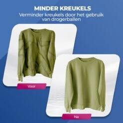 Roegaarden Drogerballen - Wasbollen - 6 Stuks - Siliconen - Sneller Droog - Anti-kreuk -Huishoudelijke Artikelen Winkel 1200x1200 746