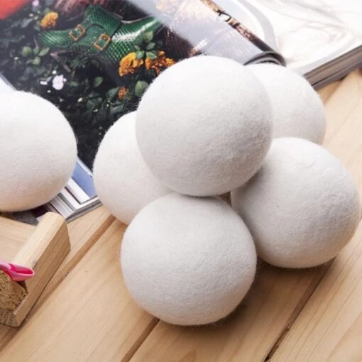 Geniet Van Gemak® | Herbruikbare Wollen Drogerballen | Wasbollen | Schaapswol | Duurzame En Energiebesparende Wasballen | 6 XL Drogerballen - Afbeelding 7