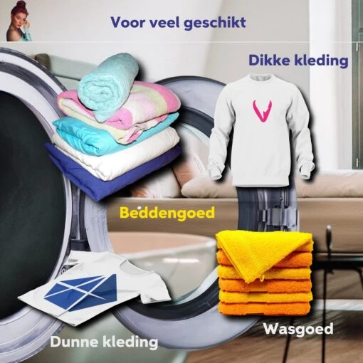 Salivio Laundryballs - 8x Wasbol Set - Huisdieren Haar Verwijderen - Wasbollen - Drogerballen - Energiebesparend - Wasverzachter - Milieuvriendelijk Wassen - Afbeelding 2