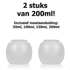Dayshake Doseerbol Met Maataanduidingen (2 Stuks) - 200 Ml- Vloeibaar Wasmiddel Doseren - Wasbol - Herbruikbaar - Plastic - Voor Wasmachine - Alternatief Voor Doseerdop -Huishoudelijke Artikelen Winkel 1200x1200 816