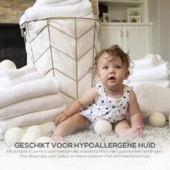 Merino Wollen Drogerballen XL - 10 Stuks - Herbruikbare Wasballen - Natuurlijke Wasverzachter - Wasbollen - Dryer Balls - Duurzame Nieuw-Zeelandse Droogballen -Huishoudelijke Artikelen Winkel 1200x1200 819