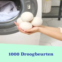 Casa Calma Drogerballen (6 Stuks) - Inclusief Opbergzakje - 100% Natuurlijk Schapenwol - Droger Ballen - Zero Waste Wasverzachter Bollen - Energiebesparend Drogen Met Droogbollen - Dryer Balls - Diervriendelijk & Milieuvriendelijk - Energie Besparen -Huishoudelijke Artikelen Winkel 1200x1200 822