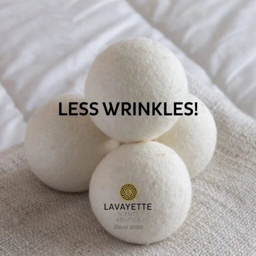 Lavayette XL Drogerballen Met 25ml Wasparfum - WasdrogerBallen – Droogballen – Wasbol – 100% Nieuw-Zeelands Schapenwol – Milieu- En Diervriendelijk – 6 Stuks - Afbeelding 4