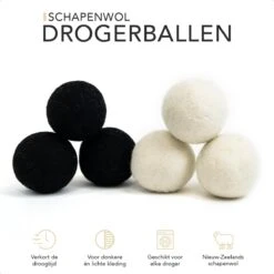 STEAMRS - 6x Wasdrogerballen - 100% Schapenwol - Verkort Droogtijd - Zachtere & Kreukloze Was -Huishoudelijke Artikelen Winkel 1200x1200 893