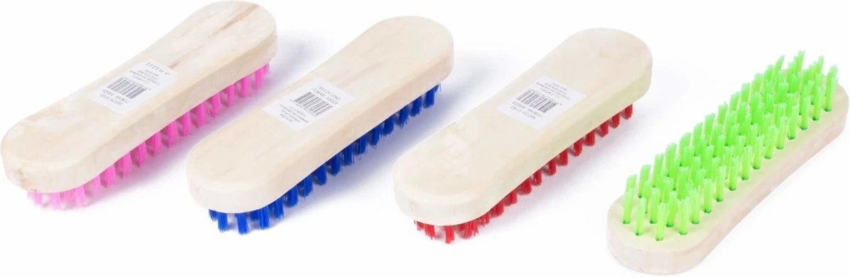 Benson Schrobborstel Hout - Mix Kleur - Prijs Per Stuk - Afbeelding 2