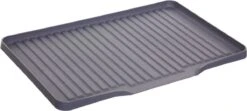 Afdruipmat/afdroogmat Grijs 46 X 30 Cm Van Kunststof - Afdruiprek Accessoire