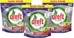 Dreft All In One Platinum - 270 Stuks - Vaatwastabletten - Jaarbox - Voordeelverpakking