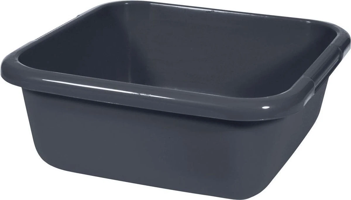 Curver Afwasbak - Vierkant - 15L - Antraciet