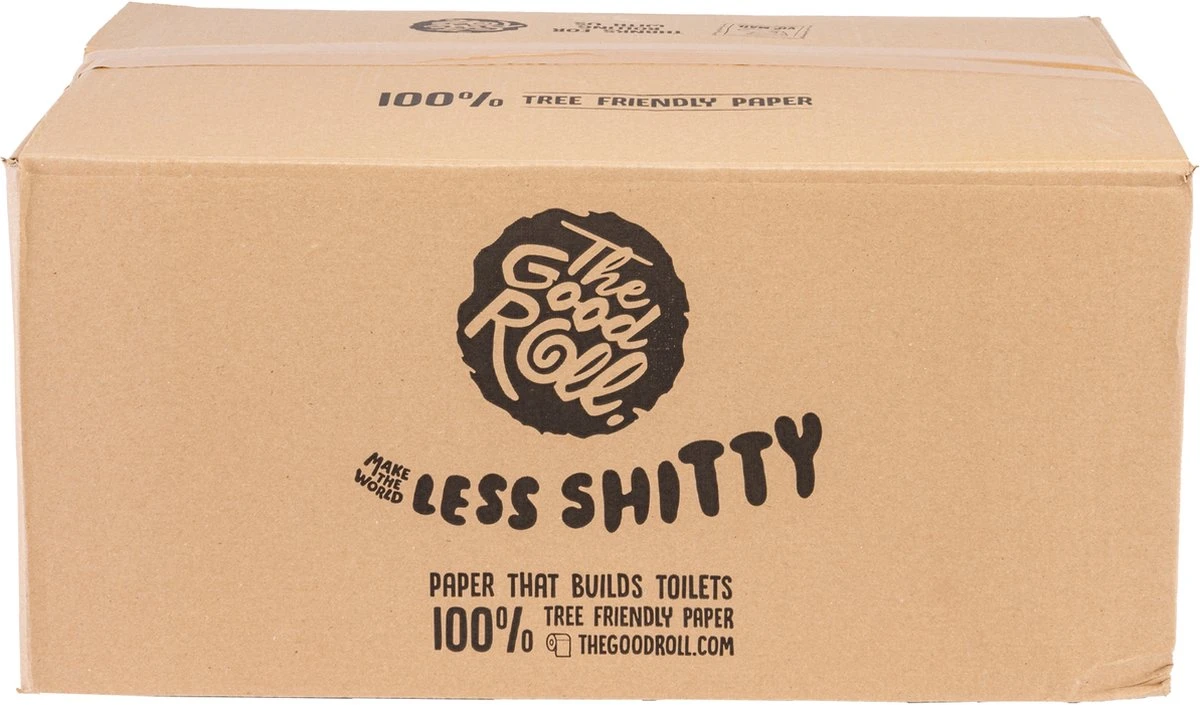 THE GOOD ROLL WC Papier - 24 Stuks - 250vel 3-laags - The Cheerful Choice- Duurzaam -100% Gerecycled - Afbeelding 3