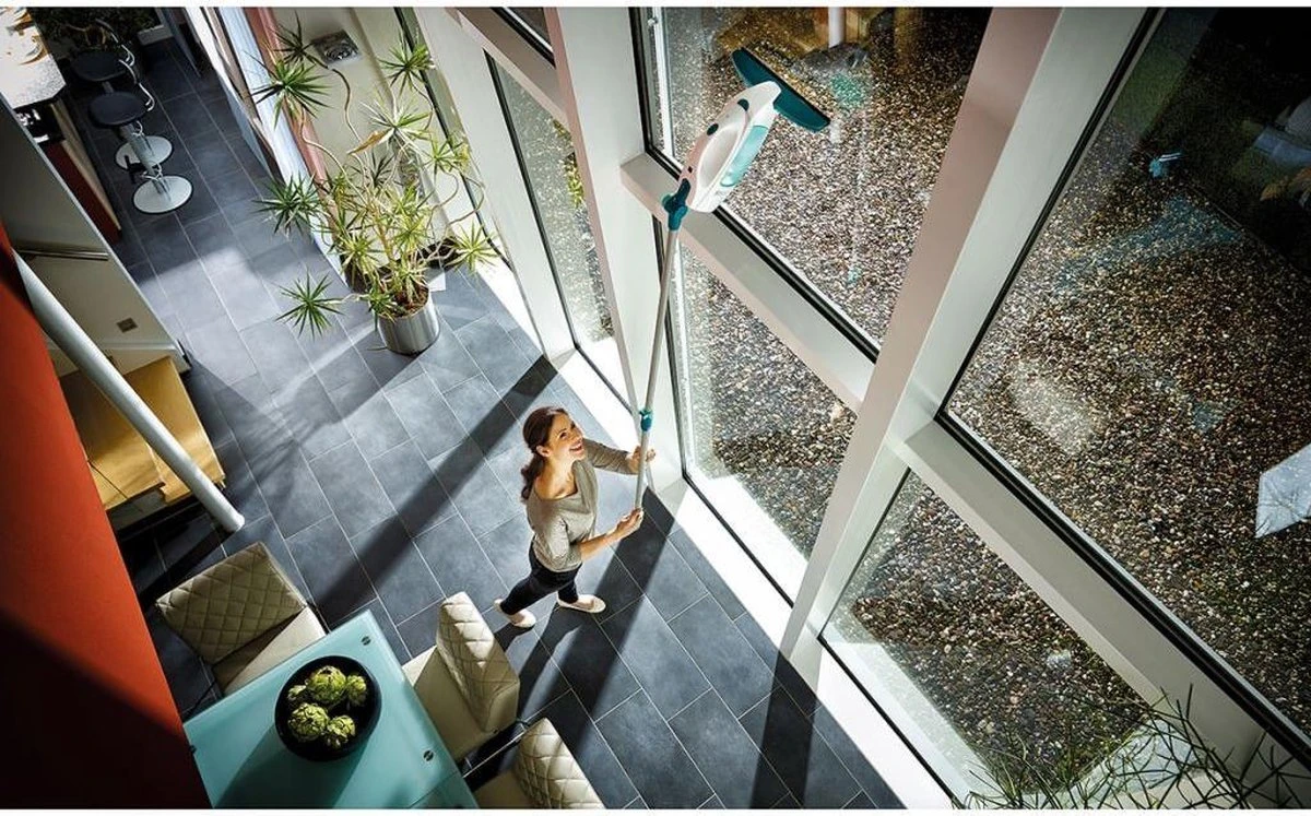 Leifheit Dry & Clean Ruitenreiniger Met Steel (43 Cm) En Inwasser Click System - Afbeelding 6