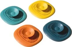 Luxe Doucheputje Afvoer Plug Zeef Stopper Stop - Universele Haarfilter Haarvanger Gootsteenstop Afvoerstop Onderdeel Afvoerputje Stopper Putje Rooster Voor Wastafel Gootsteen Spoelbak Bad Douchebak Keuken Wasbak Badkuip Aanrecht - Siliconen - Geel -Huishoudelijke Artikelen Winkel 1200x792 1