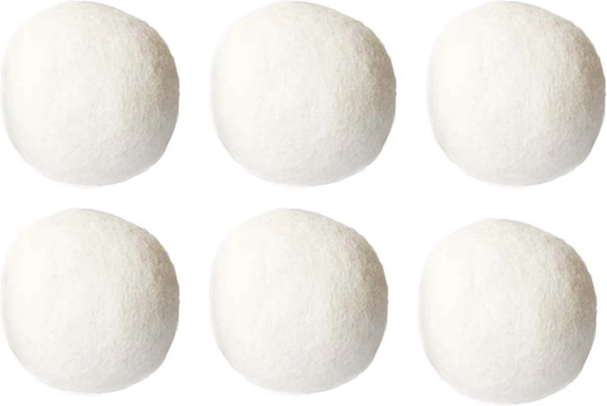 Drogerballen - Droogballen 6 Stuks XL - Herbruikbare Wasdrogerballen - Duurzaam - Energiebesparend - Afbeelding 5