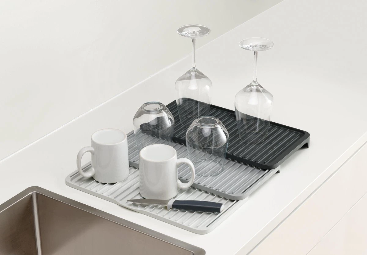 Joseph Joseph - Tier - Afdruipmat - Uitschuifbaar - Grijs - Afbeelding 8