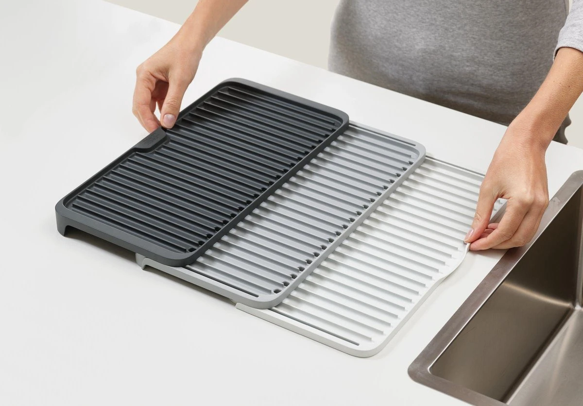 Joseph Joseph - Tier - Afdruipmat - Uitschuifbaar - Grijs - Afbeelding 9