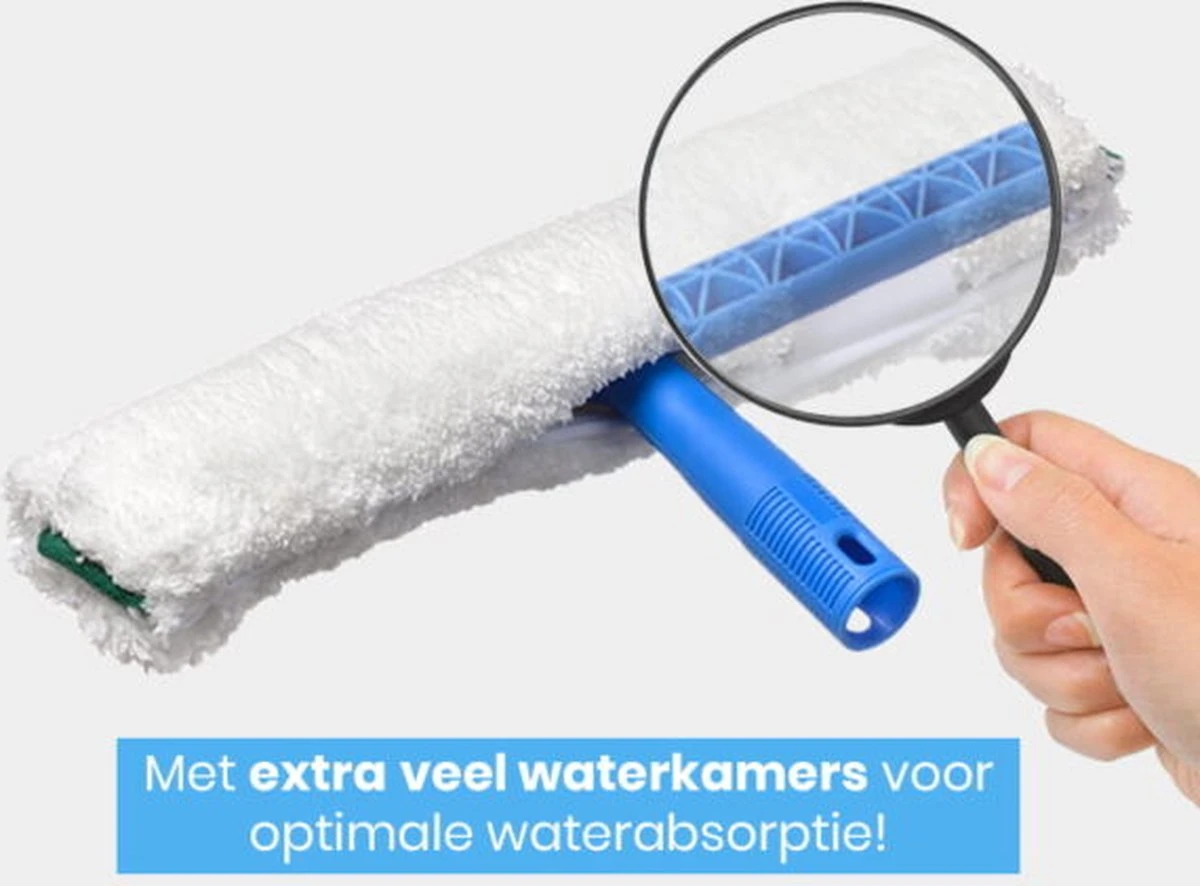 Glaswasshop - Glazenwasser Set - Professionele Raamtrekker - GWS - Compleet - Ramen Wassen - Afbeelding 2