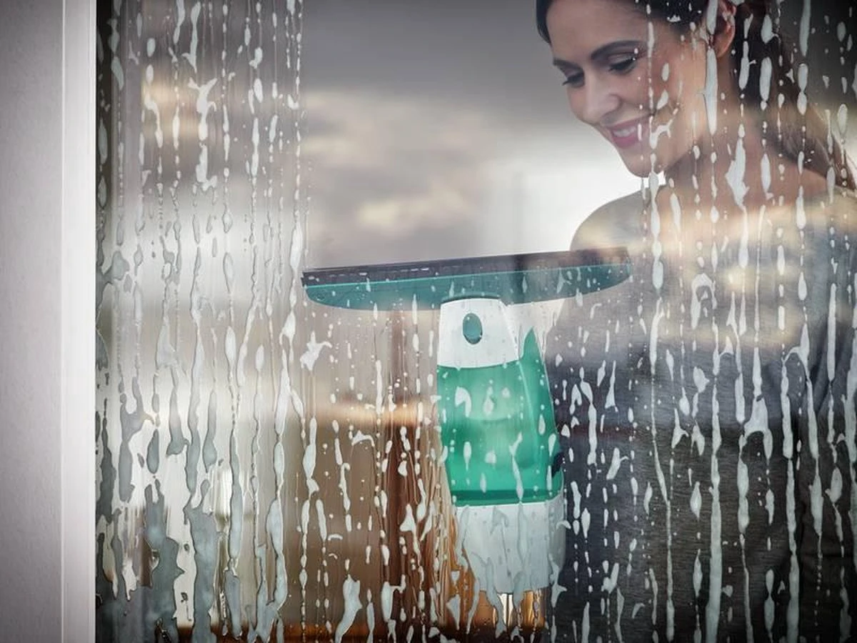 Leifheit Dry & Clean Ruitenreiniger Met Steel (43 Cm) En Inwasser Click System - Afbeelding 16