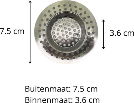 3BMT Gootsteen Zeef - Afvoerzeef - Afbeelding 2
