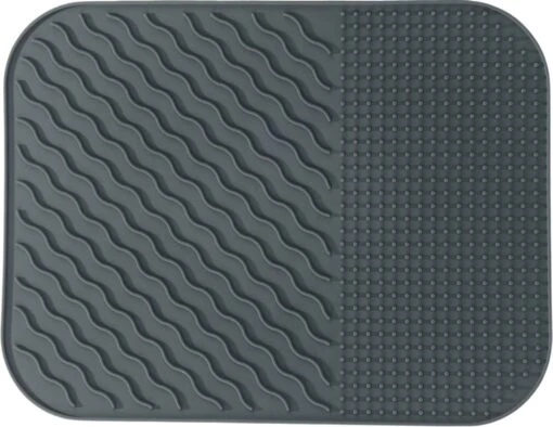Alpina Afdruipmat - Droogmat - Siliconen - 26,5x34,5 Cm - Grijs - Afbeelding 2